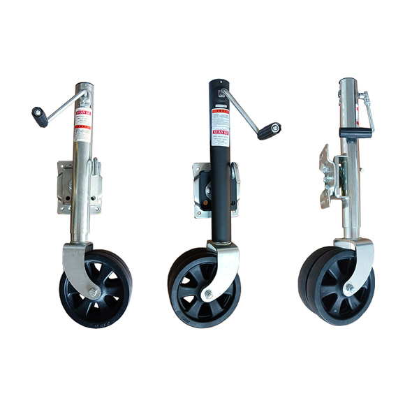 8-inch 2000 lb Guide Dual Wheel Trailer Jack